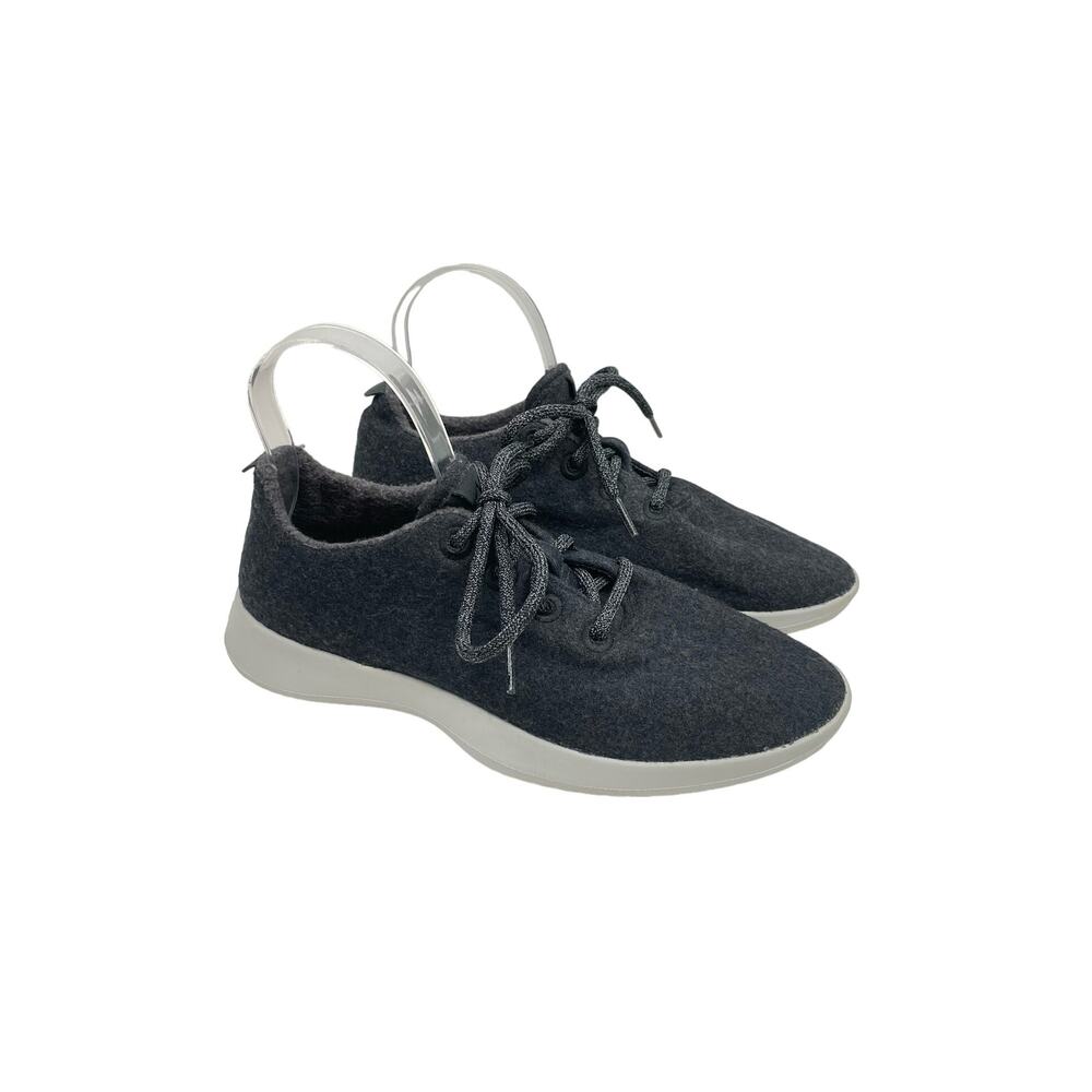 Allbirds | The Wool Runners Black Wool Upper Gray Sole Low Top Lace Up Sneakers